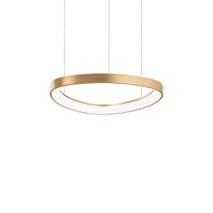 Lustra LED suspendata design circular GEMINI SP D042 OTTONE - Img 1