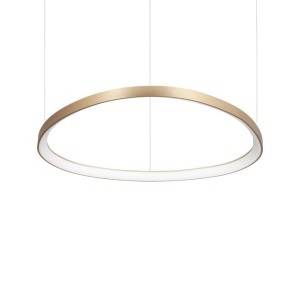 Lustra LED suspendata design circular Gemini sp d081 on-off 2700k aurie - Img 1