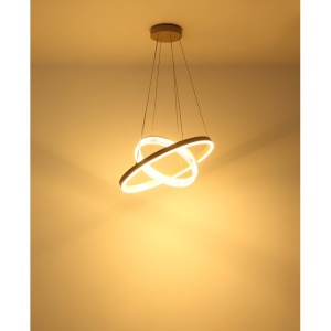 Lustra LED suspendata design circular Marlenne - Img 7