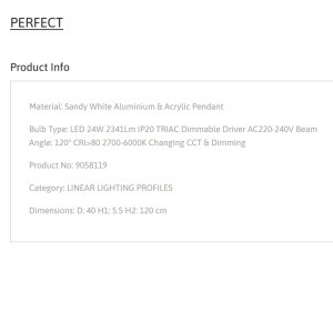 Lustra LED suspendata design circular PERFECT 40cm alba CCT Dimmable - Img 2
