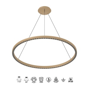 Lustra LED suspendata design circular XL RIUMAR arena - Img 6