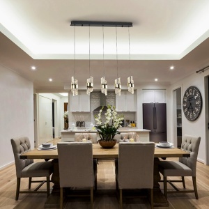 Lustra LED suspendata design elegant Iliada 5L - Img 2