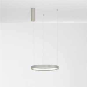 Lustra LED suspendata design modern circular PERRINE D-40cm argintie - Img 4