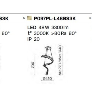 Lustra LED suspendata design modern Krone 100cm 226753 universul-luminii.ro