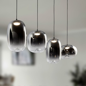 Lustra LED suspendata design modern Onice 4L - Img 3