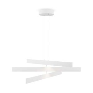 Lustra LED suspendata design modern Origami alb - Img 1