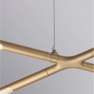 Lustra LED suspendata design modern RACCIO aurie - Img 6