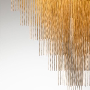 Lustra LED suspendata design modern REVIA aurie - Img 7