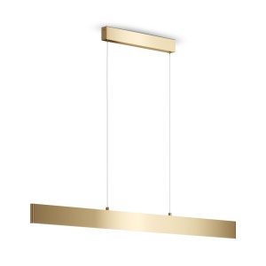 Lustra LED suspendata design modern Step auriu 23W - Img 1