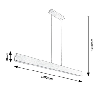 Lustra LED suspendata design modern Tithania - Img 6