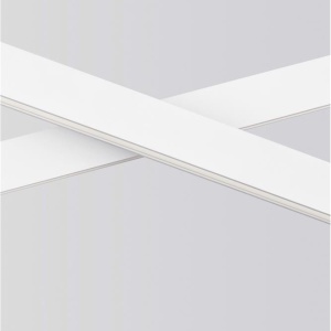 Lustra LED suspendata design modern X-LINE alba - Img 7