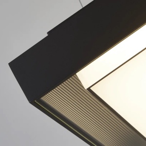 Lustra LED suspendata Hepburn Square 43cm - Img 2