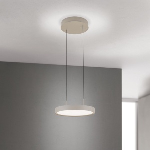 Lustra LED suspendata iluminat sus si jos TEIDE khaki