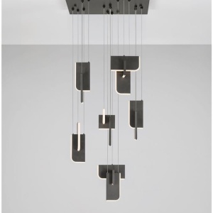 Lustra LED suspendata liniara design decorativ 3000K TOTEM 56W - Img 4
