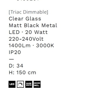 Lustra LED suspendata stil modern ZELON - Img 6