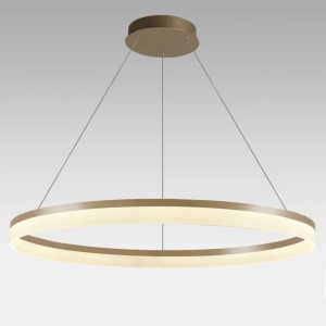 Lustra LED XXL circulara suspendata Ara 100cm, Gold