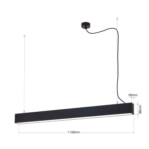 Lustra liniara aplicata/ suspendata LED CCT PALKKI 113cm, negru - Img 2