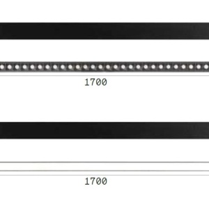 Lustra liniara cu lumina directa si indirecta STEEL WIDE White 3000K 211513 universul-luminii.ro