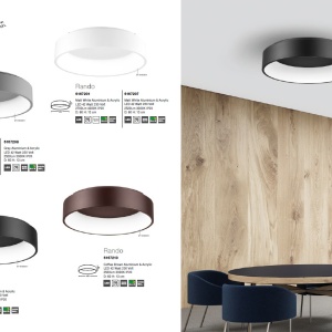 Lustra moderna aplicata LED 3000K 60cm RANDO alb NVL-6167207 82823 universul-luminii.ro