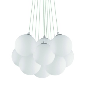Lustra moderna cu 11 pendule MAPA SP11 BIANCO 131924