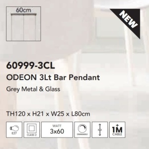 Lustra moderna cu 3 pendule Odeon 137033 universul-luminii.ro