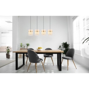 Lustra moderna cu 4 pendule GORLEY auriu 235703 universul-luminii.ro