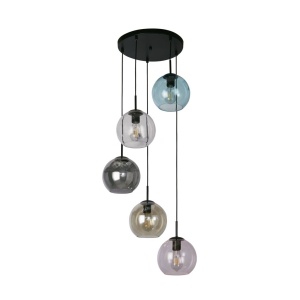 Lustra moderna cu 5 pendule colorate Mardi Gras II 137093 universul-luminii.ro
