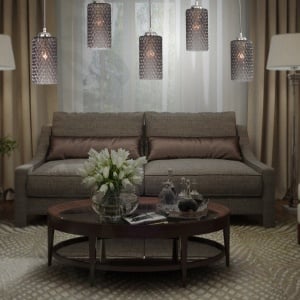 Lustra moderna cu 5 pendule design italian 10000 fumuriu 105293 universul-luminii.ro