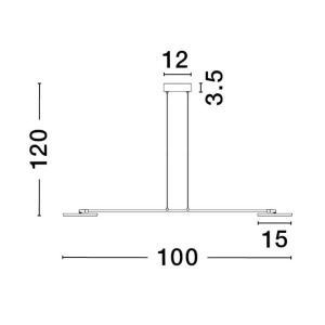 Lustra moderna dimabila cu 2 spoturi LED directionabile SCOPE 121293 universul-luminii.ro