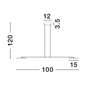 Lustra moderna dimabila cu 2 spoturi LED directionabile SCOPE 121343 universul-luminii.ro