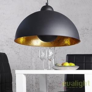 Lustra moderna, Pendul negru / auriu diametru 35cm, Studio A-19697 VC 175993 universul-luminii.ro