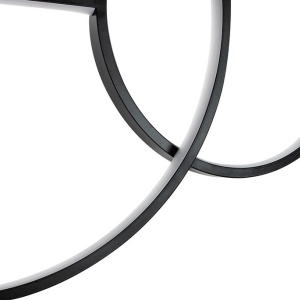 Lustra neagra inelara LED Range 120cm 597613 universul-luminii.ro