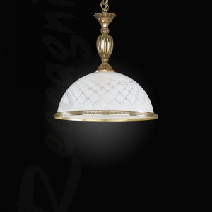 Lustra / Pendul clasic alama/sticla realizat manual 7102 204523 universul-luminii.ro
