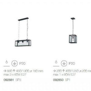 Lustra, Pendul clasic dim.66x16cm, inaltime reglabila, IGOR SP4 092942 - Img 4