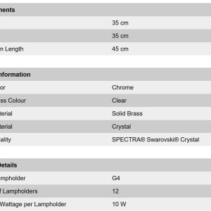 Lustra / Pendul cristal Swarovski Spectra design modern de lux GALAXY 12L crom 95663 universul-luminii.ro