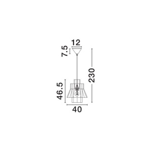 Lustra/Pendul design decorativ, MANDE D 40cm 243983 universul-luminii.ro