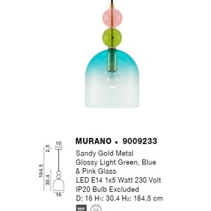 Lustra/Pendul design decorativ modern MURANO 214133 universul-luminii.ro