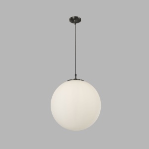 Lustra / Pendul design modern 30cm Atom black / opal 6088 SRT 43473 universul-luminii.ro