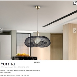 Lustra / Pendul design modern Forma black 197993 universul-luminii.ro