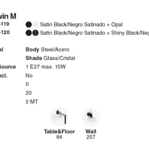 Lustra/Pendul design modern TATAWIN negru 214483 universul-luminii.ro