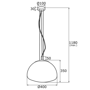 Lustra, Pendul design modern TRINI L transparent - Img 2