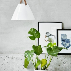 Lustra / Pendul design nordic Strap 27 alb opal 84313001 DFTP 179703 universul-luminii.ro