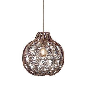 Lustra/Pendul Eco, Bambus, Mendoza natural/maro, S