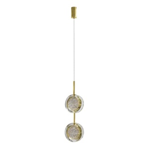 Lustra/Pendul LED design decorativ EUFORIA 13 auriu