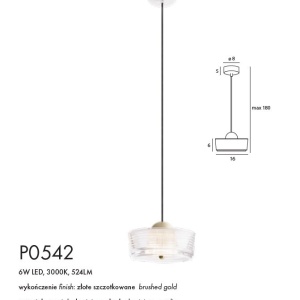 Lustra/Pendul LED design decorativ Lipari I 239053 universul-luminii.ro
