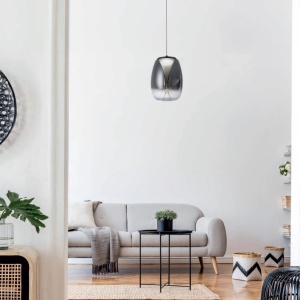 Lustra/Pendul LED design decorativ modern PAMELA 27 fumuriu 144213 universul-luminii.ro