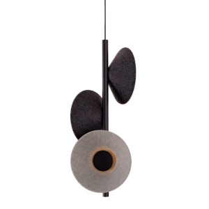 Lustra/Pendul LED design decorativ Puro negru/gri