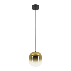 Lustra/Pendul LED design decorativ VITRO auriu/negru - Img 2