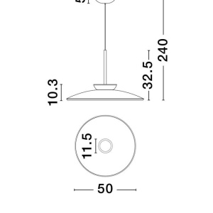 Lustra/Pendul LED design modern decorativ ESTI 237003 universul-luminii.ro