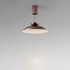 Lustra/ Pendul LED design modern Ion bronz 48cm - Img 4